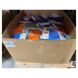 assorted schools supplies journals, binders, note