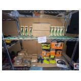 mix RYOBI, RIDGID, garden tools and lawnmower