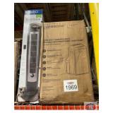 2 pcs; assorted lasko tower fan and portable air