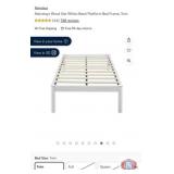 New 10 pcs; Mainstays Wood Slat White Metal