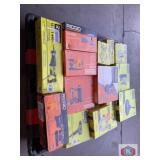 14 pcs; assorted RYOBI and RIDGID tools
