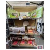 mix food savers, cookware, grill mats, glass