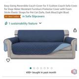 32 pcs; Easy-Going Reversible Couch Cover for 3