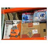 5 pcs; assorted RIDGID, master flow wind turbine,