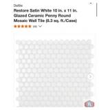 New 81 boxes; Daltile Restore Satin White 10 in.