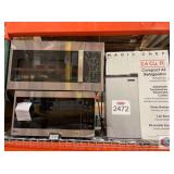 3 pcs; assorted microwaves and compact