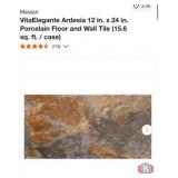 374 Sq ft. Marazzi VitaElegante Ardesia 12 in. x