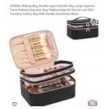 New 31 pcs; OCHEAL Makeup Bag, Double Layer