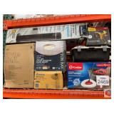 7 pcs; assorted tower fan, gel memory foam topper