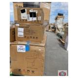 3 pcs; assorted home improvement toilet and sinks