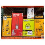 5 pcs; assorted DeWalt, Milwaukee, RYOBI and HDX