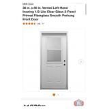 1 pcs; MMI Door 36 in. x 80 in. Vented Left-Hand
