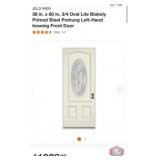 1 pcs; JELD-WEN 36 in. x 80 in. 3/4 Oval Lite