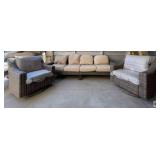 4 pcs; outdoor furniture 2 swivel chair and 2 pcs