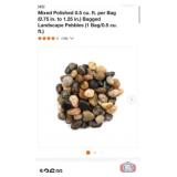 28 bags; MSI Mixed Polished 0.5 cu. ft. per Bag