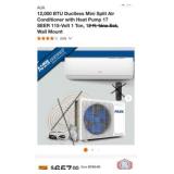 AUX 12,000 BTU Ductless Mini Split Air