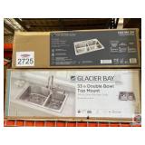 2 pcs; assorted Glacier Bay sinks