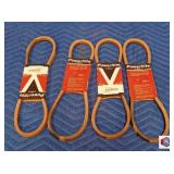 42" V Belt Power Flite lot of 4 ea., sold as a