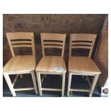 stool light wood color 3 stool, light wood color,