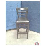 Wooden Chair round mid back ladder type