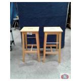 Stool, wooden square Âwood seat no back rest,