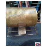 Brass Plated Raffle Drum With Turning Handle,
