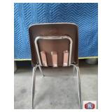 Virco chairs, 18" high to seat.Polyurethane back