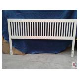 White ï¿½slot type headboard dimensions 45 X 77",