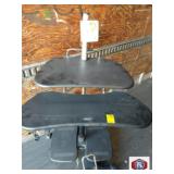 Computer mobile adjustable with casters 3 shelf,