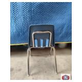 Virco chairs, 18" high to seat.Polyurethane back