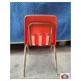 Virco chairs, 18" high to seat.Polyurethane back