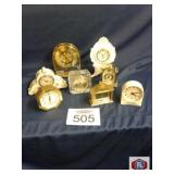 set of 7 Bulova watches, some with minor defects,