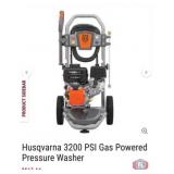 2 pcs; Husqvarna 3200 PSI Gas Powered Pressure