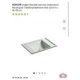 New 1 pcs; KOHLER Ledges Sea Salt Cast Iron