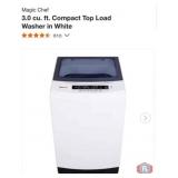 New 1 pcs; Magic Chef 3.0 cu. ft. Compact Top
