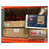 4 pcs; mix cabinet organizer, vanity lights,
