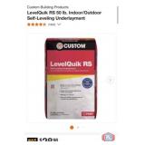 40 bags; Custom Building Products LevelQuik RS 50