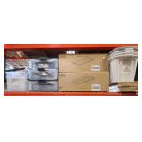 mix storage containers, and shelving