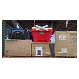 5 pcs; assorted fishing, tacklebox, outdoor