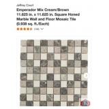 38 pcs; Jeffrey Court Emperador Mix Cream/Brown
