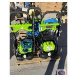 lot of 3 green works electric pressure washer