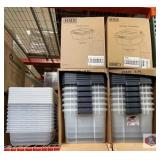 New approx. 36 pcs; mix stacker boxes, and