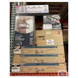 8 pcs; Assorted oval ceiling, fixtures,
