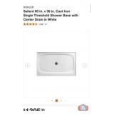 1 pcs; KOHLER Salient 60 in. x 36 in. Cast Iron