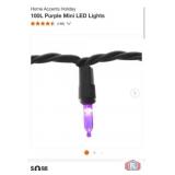New 48 packs; Home Accents Holiday 100L Purple