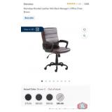 New 10 pcs; Mainstays Bonded Leather Mid-Back