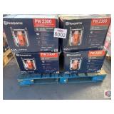 lot of 4 electric pressure washers 2300 psi by