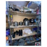 mix cookware, glass cups, clear cups and more