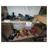 assorted tools contents on the shelf