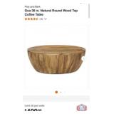 1 pcs; Poly and Bark Goa 36 in. Natural Round